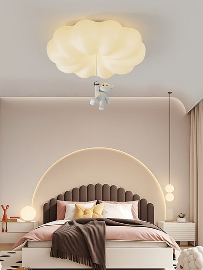Cloud Bear Ceiling Light | Metal, PE, Resin | White
