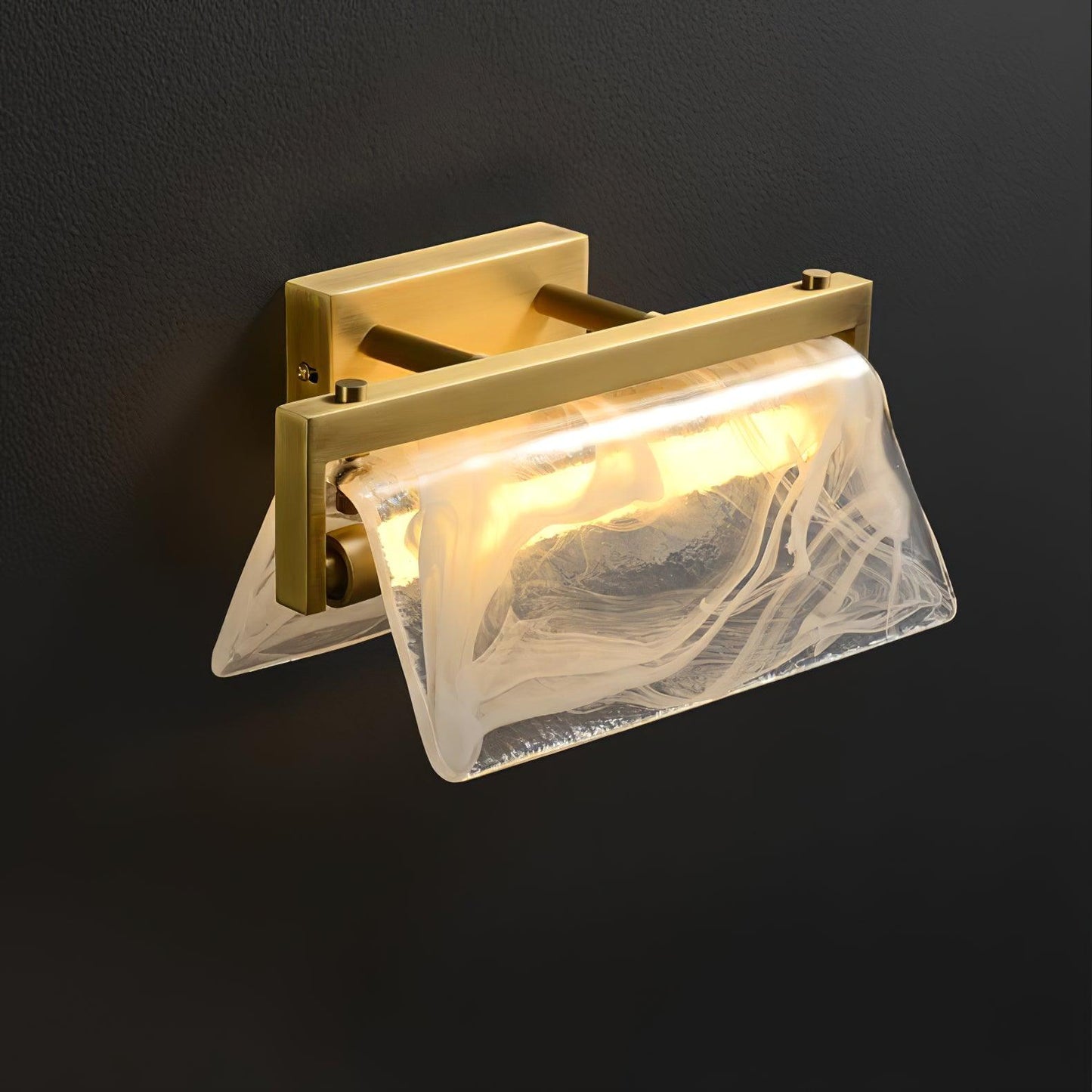 Cloud Fog Wall Lamp | Brass & Glass | Opaque