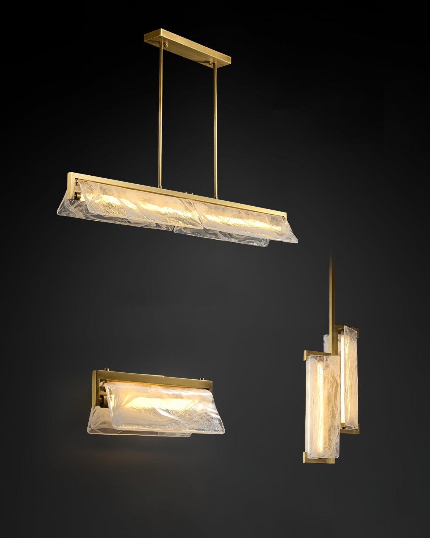 Cloud Fog Wall Lamp | Brass & Glass | Opaque