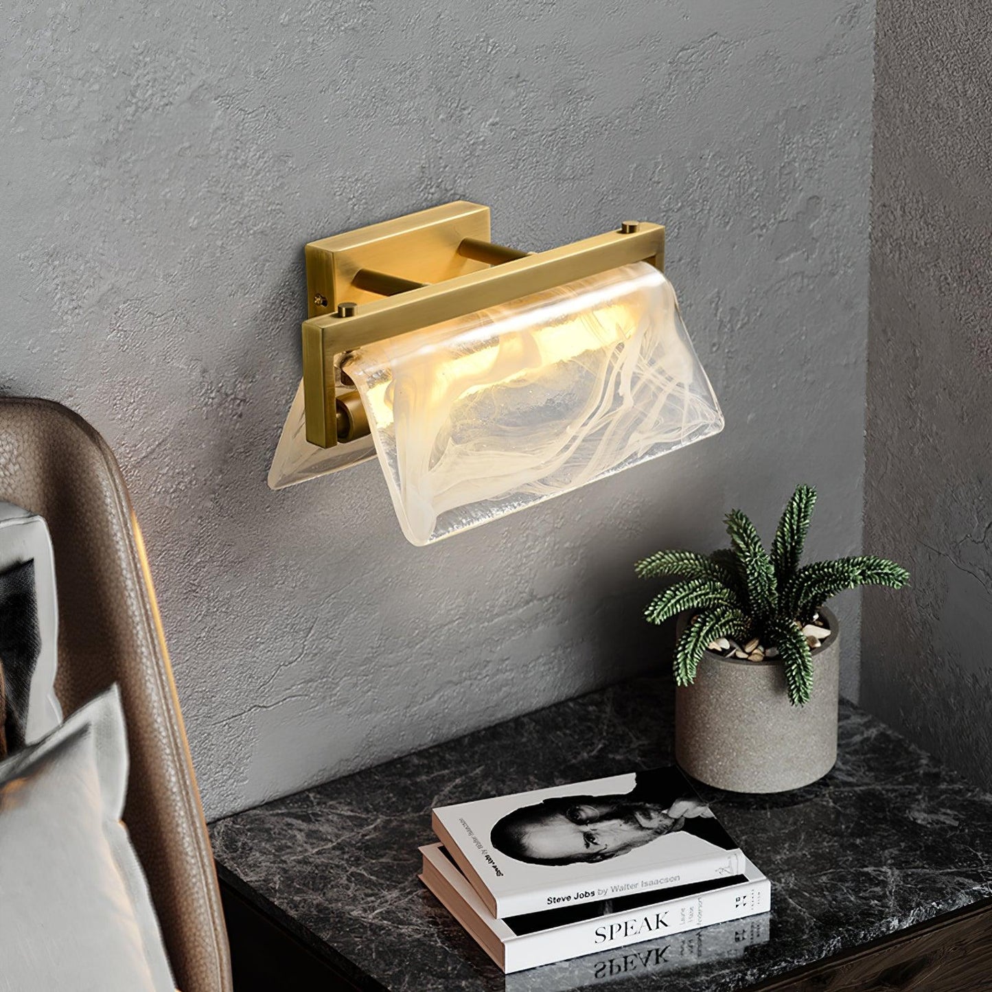 Cloud Fog Wall Lamp | Brass & Glass | Opaque