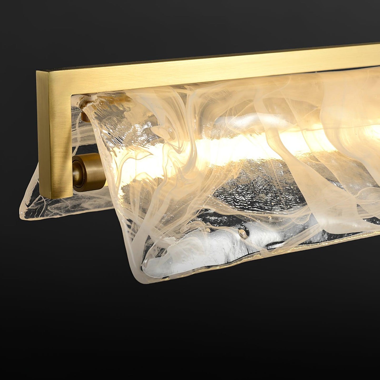 Cloud Fog Wall Lamp | Brass & Glass | Opaque
