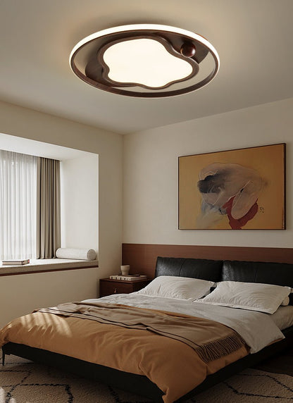 Cloudcrest Ceiling Light | Walnut Wood Grain | Warm/Neutral/Cool Light