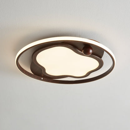 Cloudcrest Ceiling Light | Walnut Wood Grain | Warm/Neutral/Cool Light