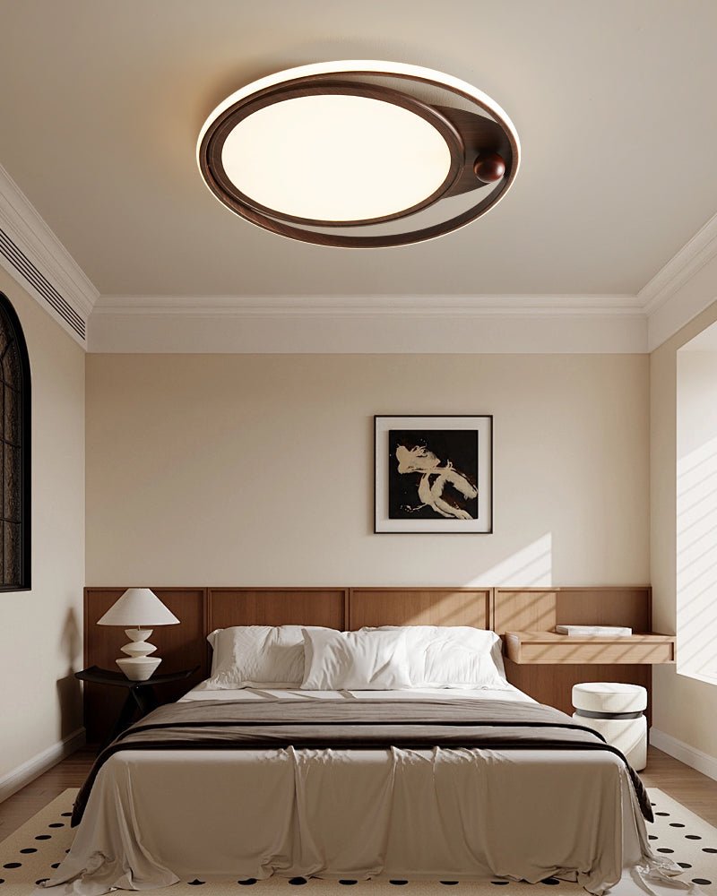 Cloudcrest Ceiling Light | Walnut Wood Grain | Warm/Neutral/Cool Light