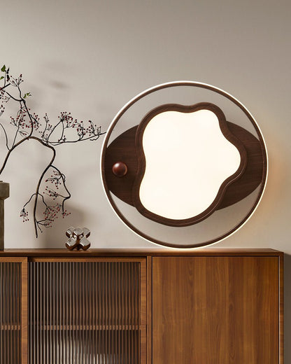 Cloudcrest Ceiling Light | Walnut Wood Grain | Warm/Neutral/Cool Light