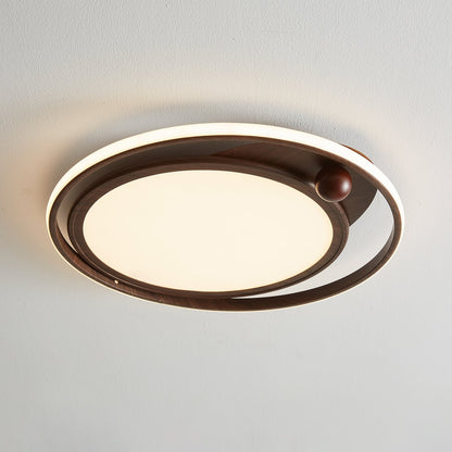 Cloudcrest Ceiling Light | Walnut Wood Grain | Warm/Neutral/Cool Light