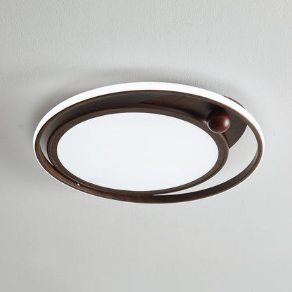 Cloudcrest Ceiling Light | Walnut Wood Grain | Warm/Neutral/Cool Light