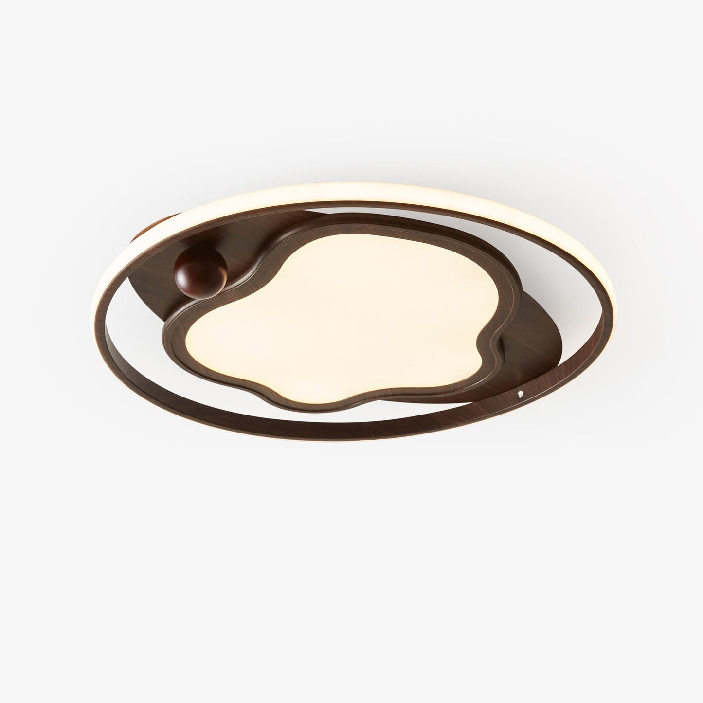 Cloudcrest Ceiling Light | Walnut Wood Grain | Warm/Neutral/Cool Light