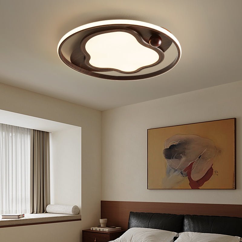 Cloudcrest Ceiling Light | Walnut Wood Grain | Warm/Neutral/Cool Light