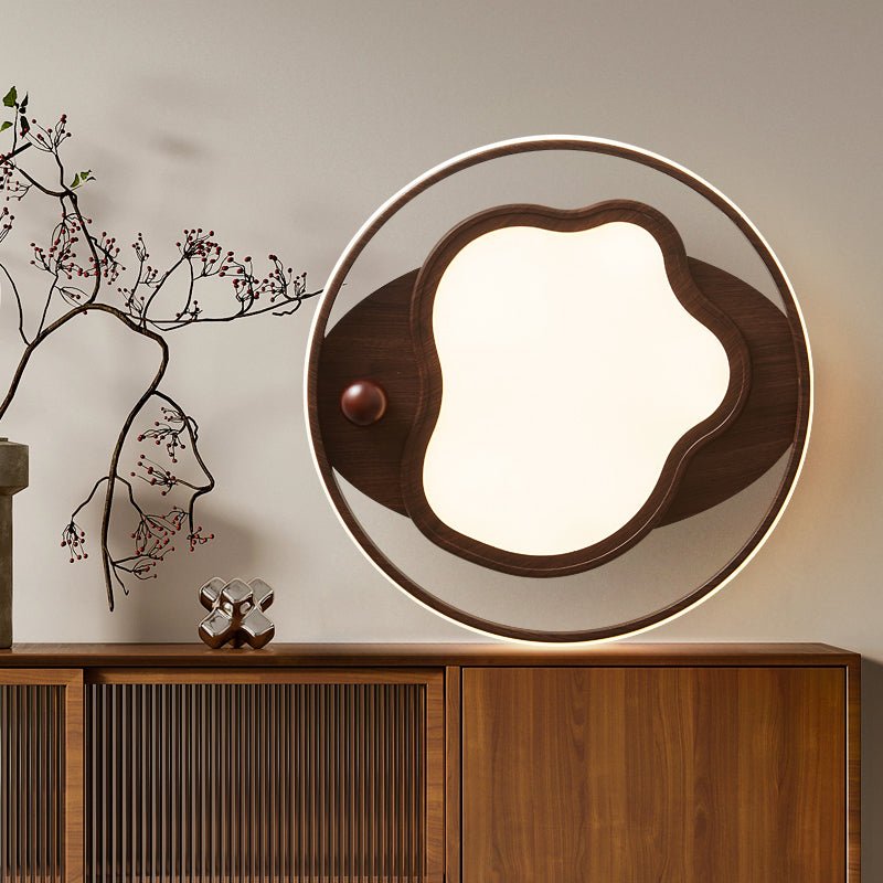 Cloudcrest Ceiling Light | Walnut Wood Grain | Warm/Neutral/Cool Light