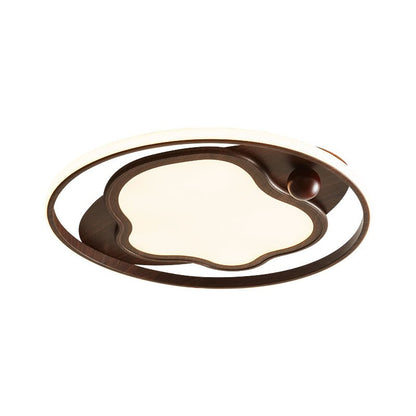 Cloudcrest Ceiling Light | Walnut Wood Grain | Warm/Neutral/Cool Light