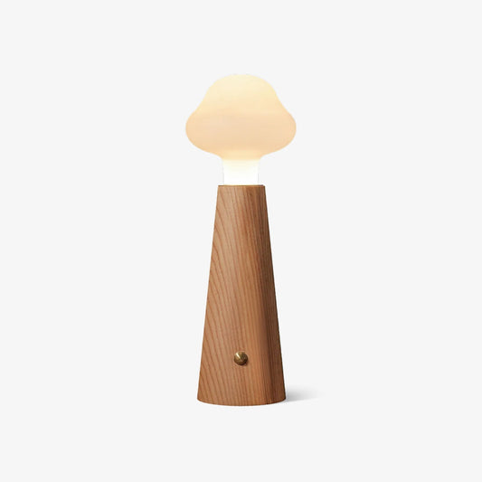 Cloudlet Table Lamp | Wood, Acrylic, Metal | White Shade