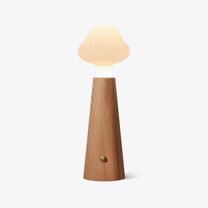 Cloudlet Table Lamp | Wood, Acrylic, Metal | White Shade