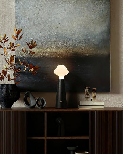 Cloudlet Table Lamp | Wood, Acrylic, Metal | White Shade