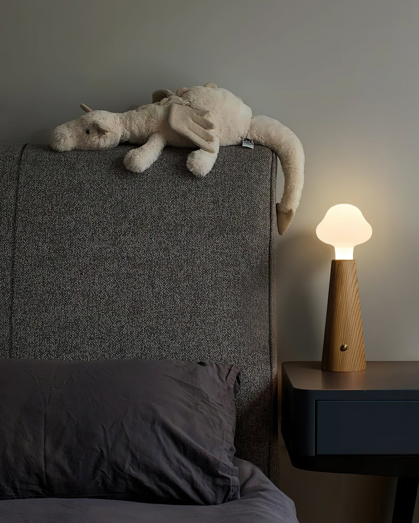 Cloudlet Table Lamp | Wood, Acrylic, Metal | White Shade