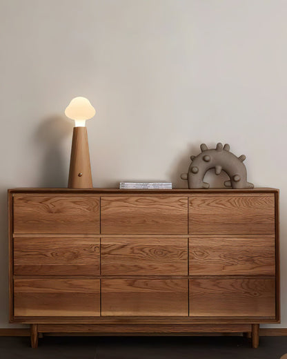 Cloudlet Table Lamp | Wood, Acrylic, Metal | White Shade