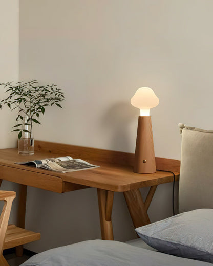 Cloudlet Table Lamp | Wood, Acrylic, Metal | White Shade