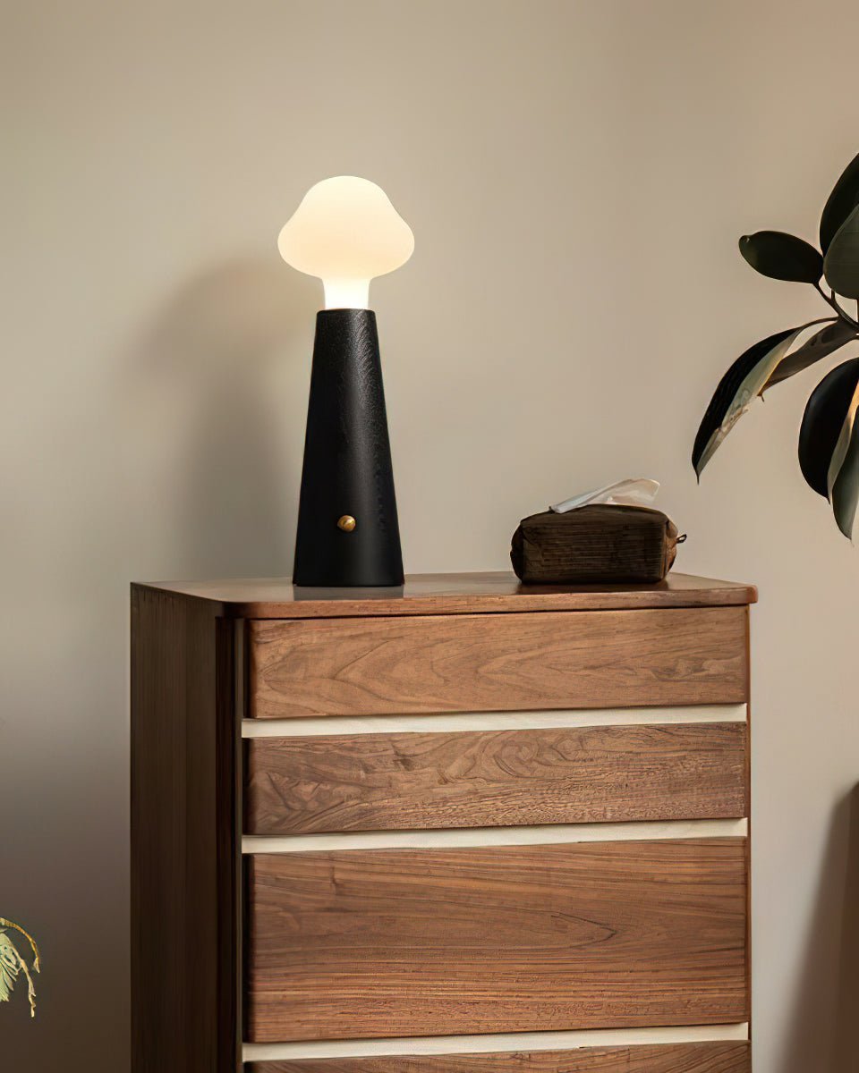 Cloudlet Table Lamp | Wood, Acrylic, Metal | White Shade