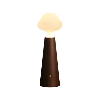 Cloudlet Table Lamp | Wood, Acrylic, Metal | White Shade