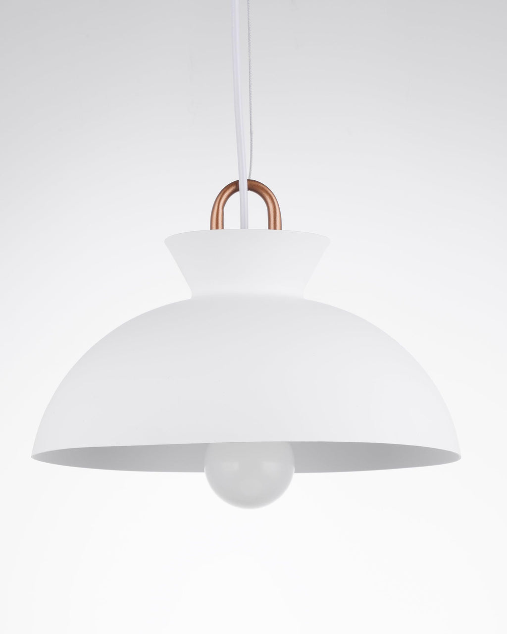 Coil Ceiling Pendant Light | Metal & Glass | Black and White