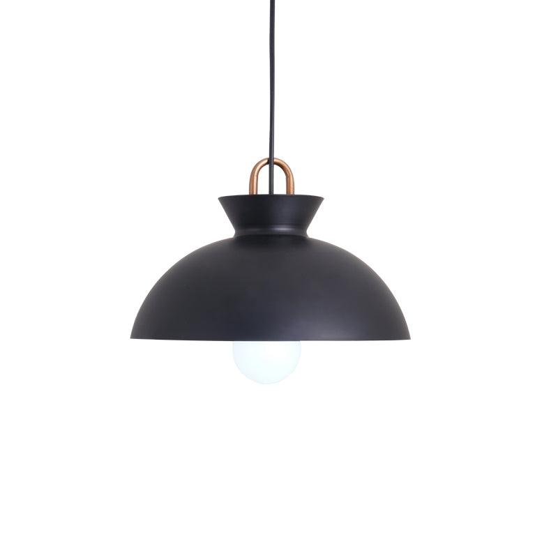 Coil Ceiling Pendant Light | Metal & Glass | Black and White