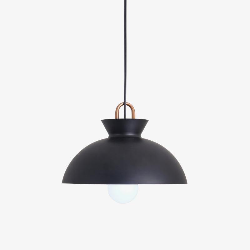 Coil Ceiling Pendant Light | Metal & Glass | Black and White