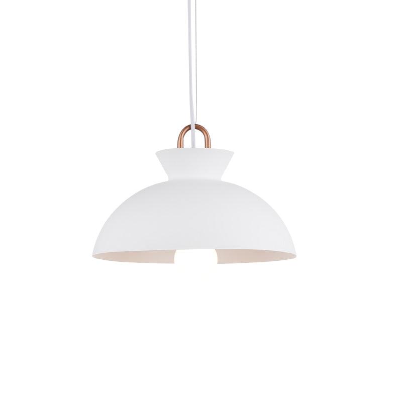 Coil Ceiling Pendant Light | Metal & Glass | Black and White