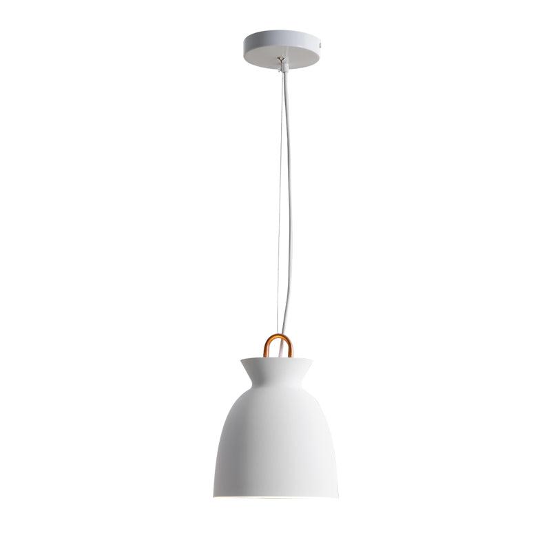 Coil Ceiling Pendant Light | Metal & Glass | Black and White