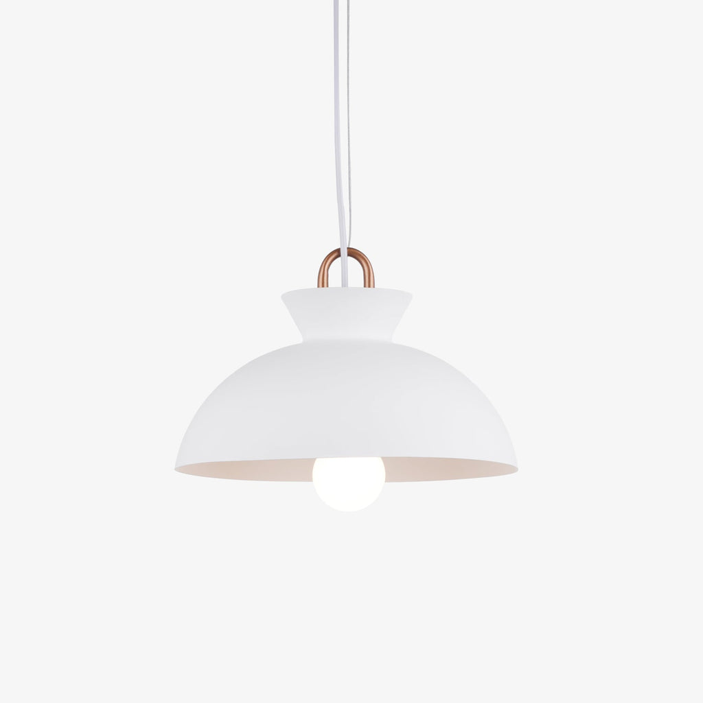 Coil Ceiling Pendant Light | Metal & Glass | Black and White