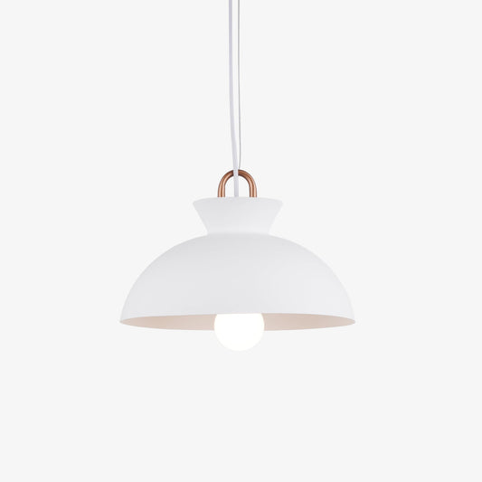 Coil Ceiling Pendant Light | Metal & Glass | Black and White