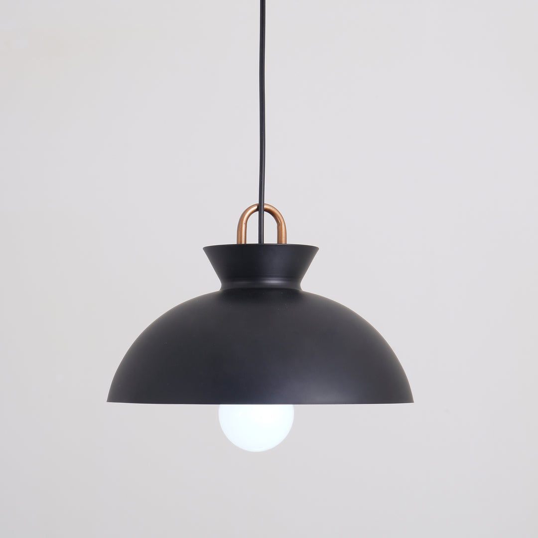 Coil Ceiling Pendant Light | Metal & Glass | Black and White