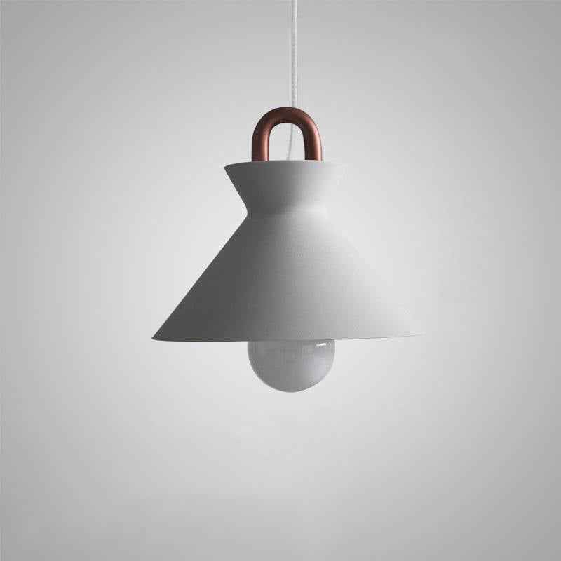 Coil Ceiling Pendant Light | Metal & Glass | Black and White