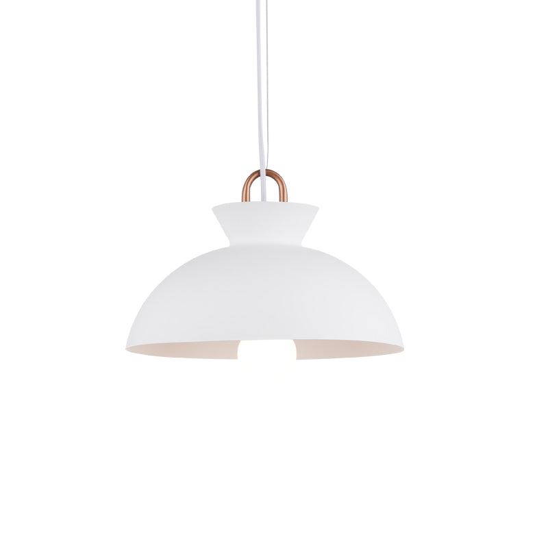 Coil Ceiling Pendant Light | Metal & Glass | Black and White