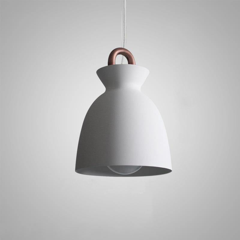 Coil Ceiling Pendant Light | Metal & Glass | Black and White