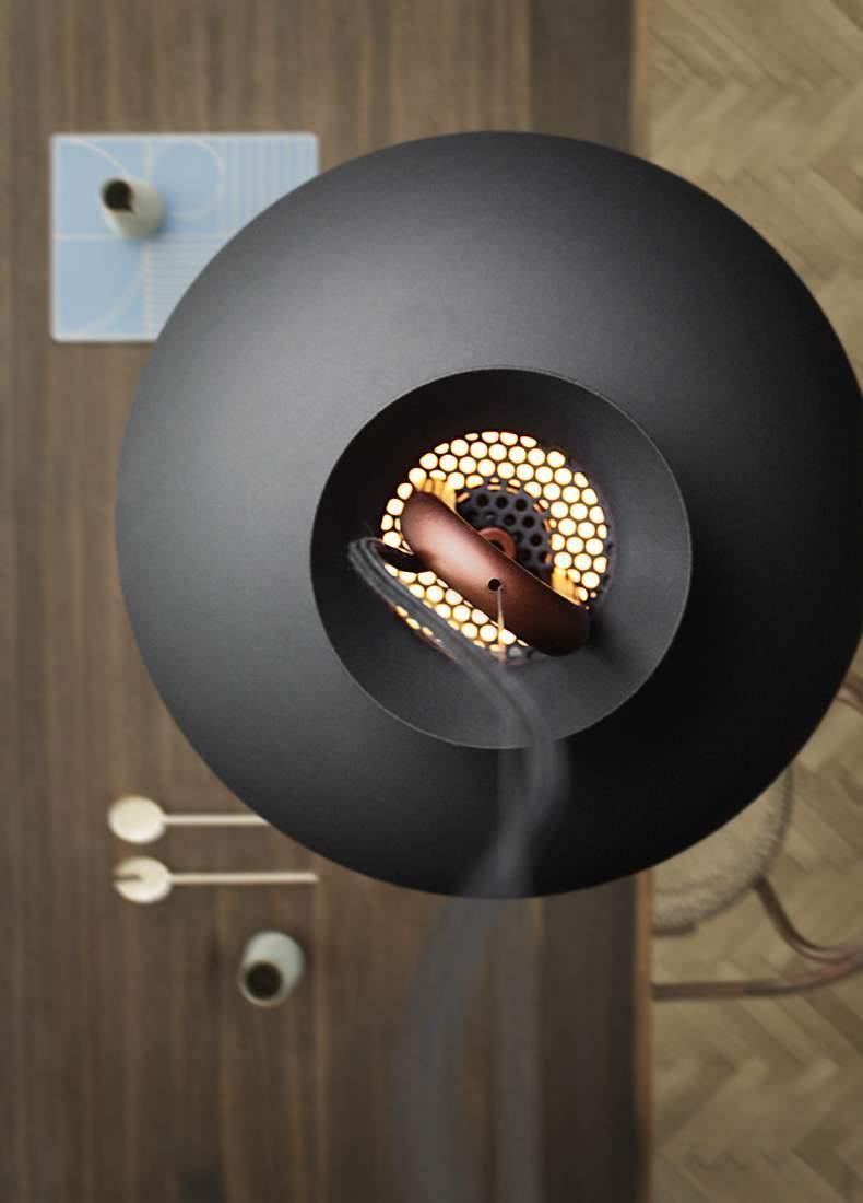 Coil Ceiling Pendant Light | Metal & Glass | Black and White