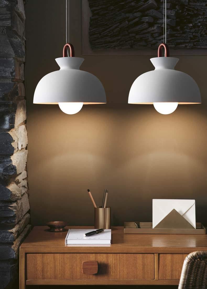 Coil Ceiling Pendant Light | Metal & Glass | Black and White