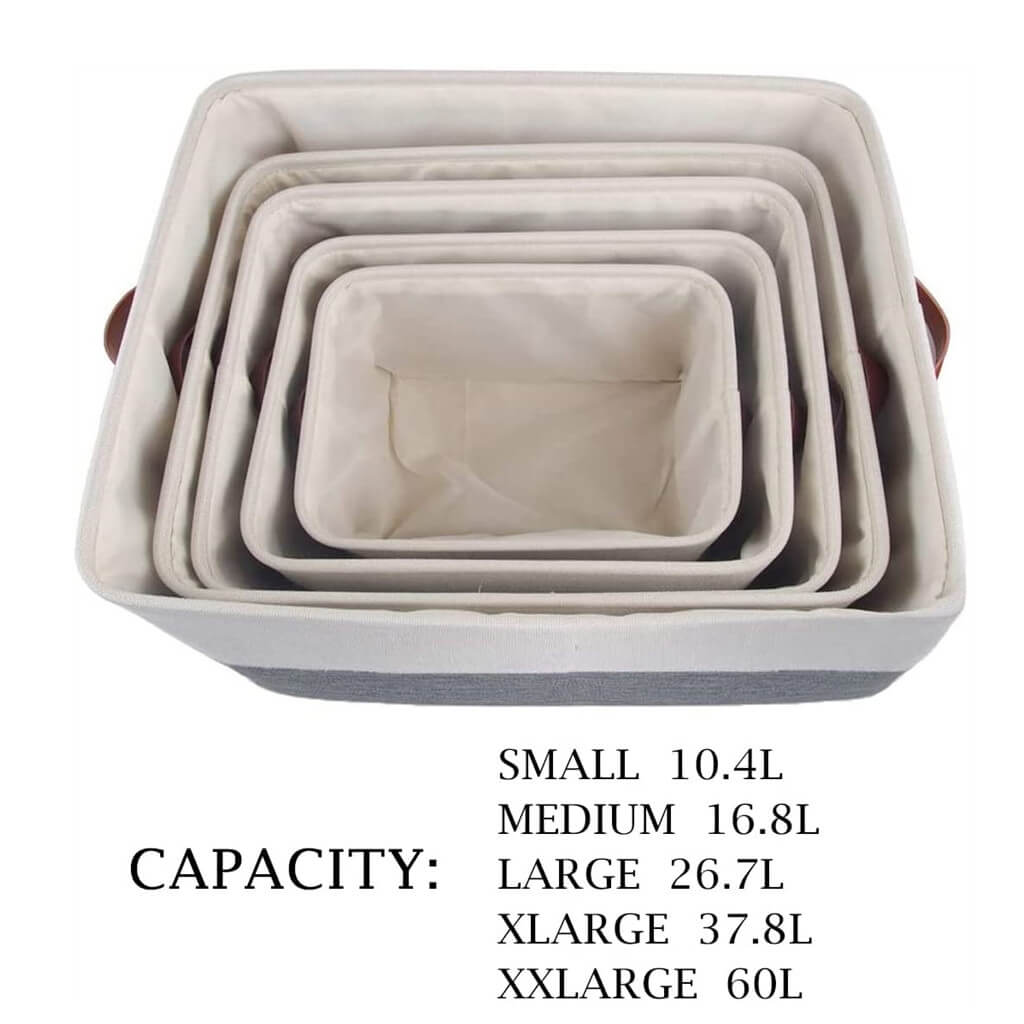 Waterproof Foldable Storage Box | Three-Layer Material | Cold Grey & White