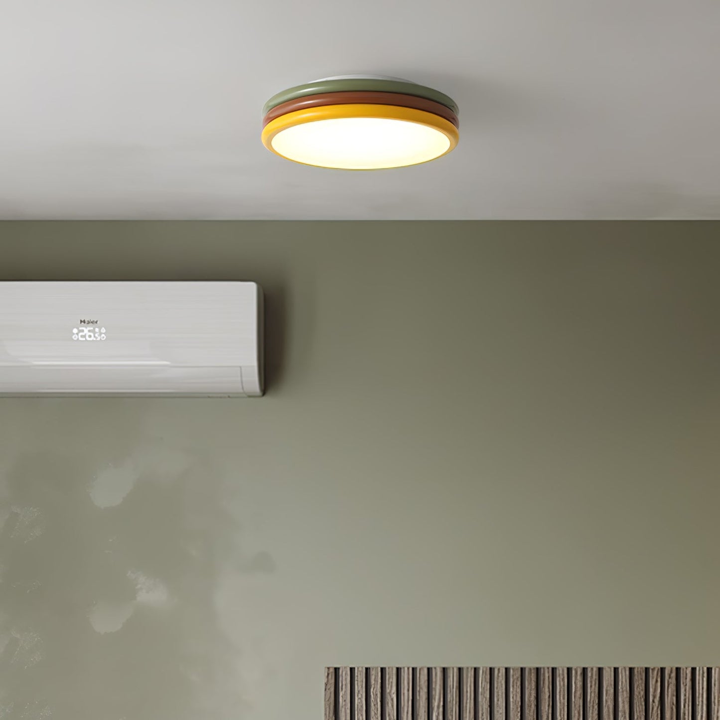 Color Stack Ceiling Lamp | Acrylic & Metal | White, Green, Red, Yellow