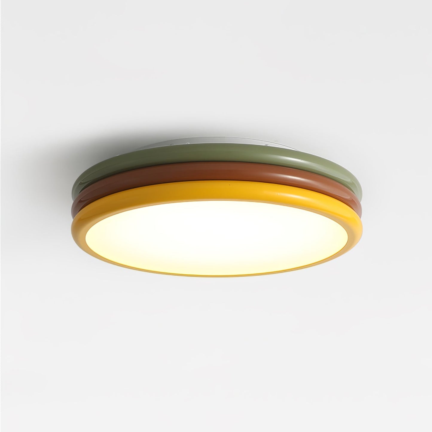 Color Stack Ceiling Lamp | Acrylic & Metal | White, Green, Red, Yellow