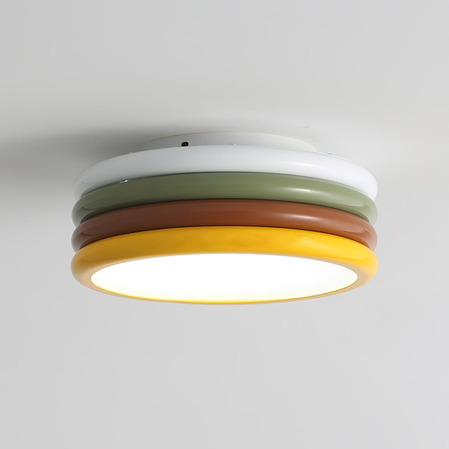 Color Stack Ceiling Lamp | Acrylic & Metal | White, Green, Red, Yellow