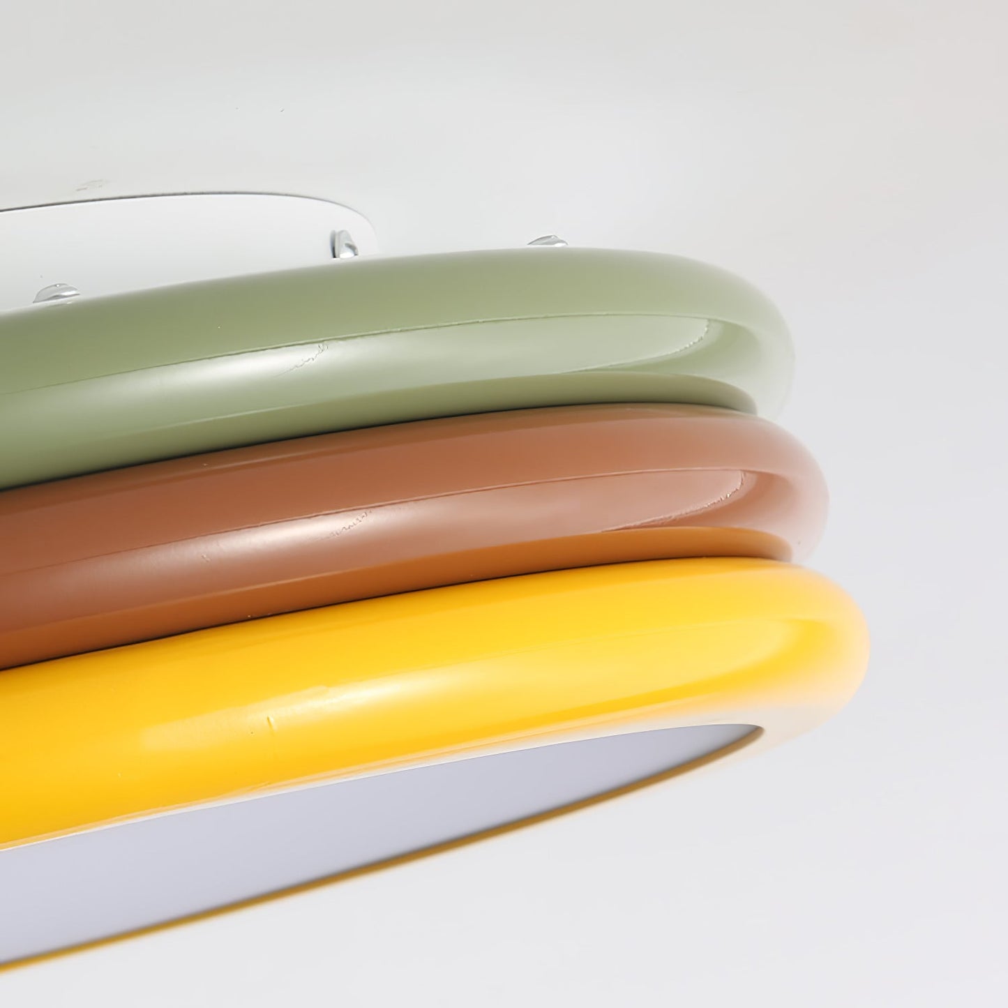 Color Stack Ceiling Lamp | Acrylic & Metal | White, Green, Red, Yellow