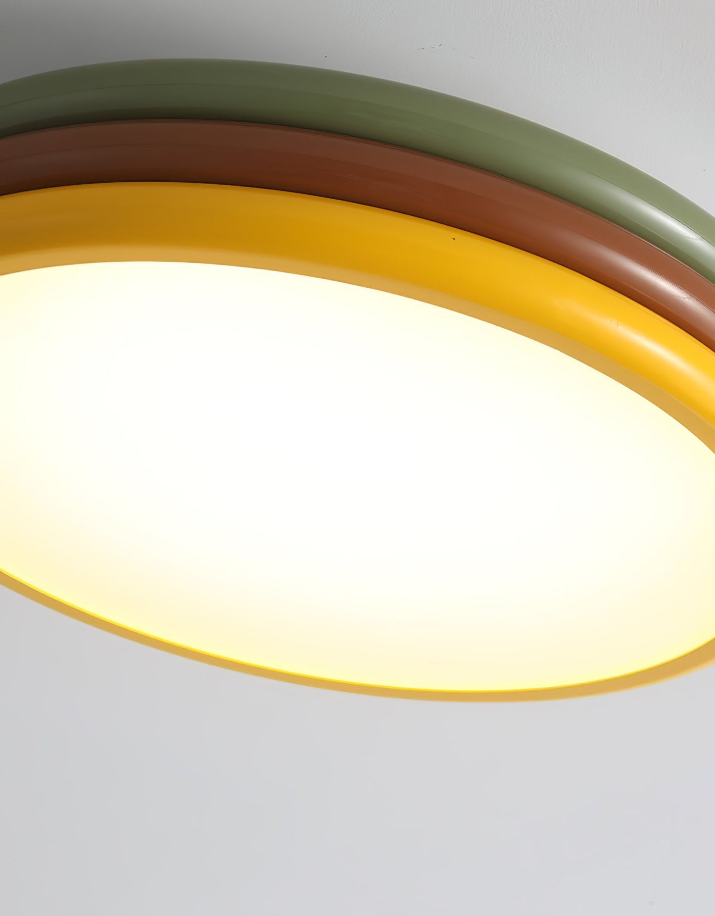 Color Stack Ceiling Lamp | Acrylic & Metal | White, Green, Red, Yellow