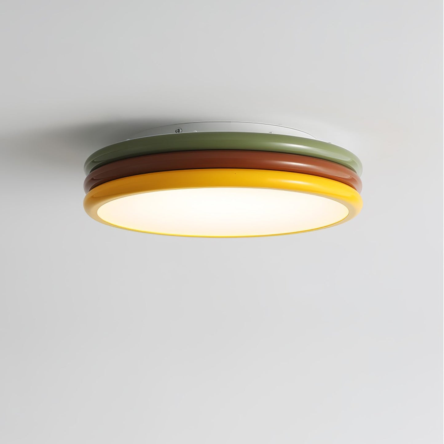 Color Stack Ceiling Lamp | Acrylic & Metal | White, Green, Red, Yellow