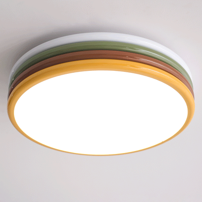 Color Stack Ceiling Lamp | Acrylic & Metal | White, Green, Red, Yellow