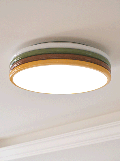 Color Stack Ceiling Lamp | Acrylic & Metal | White, Green, Red, Yellow