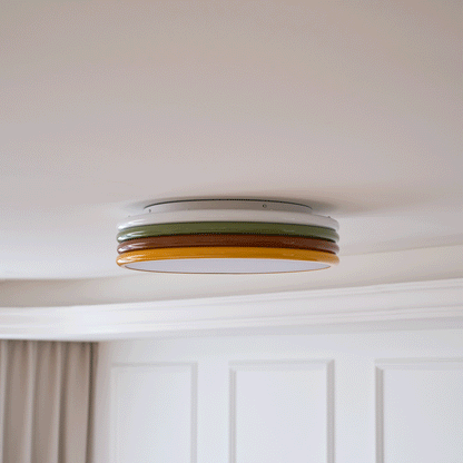 Color Stack Ceiling Lamp | Acrylic & Metal | White, Green, Red, Yellow