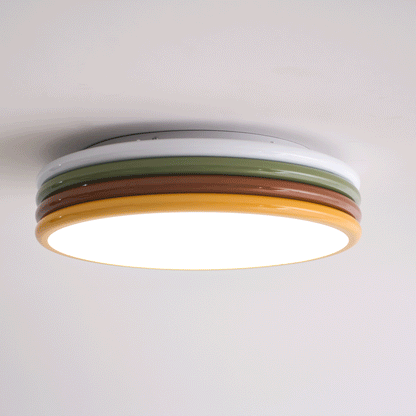 Color Stack Ceiling Lamp | Acrylic & Metal | White, Green, Red, Yellow