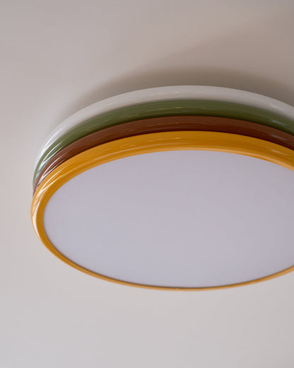 Color Stack Ceiling Lamp | Acrylic & Metal | White, Green, Red, Yellow