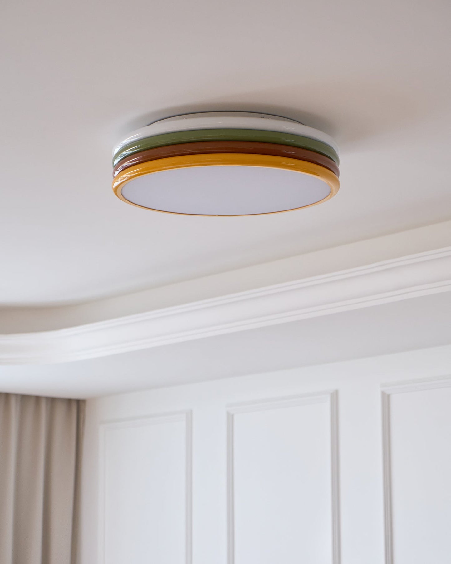Color Stack Ceiling Lamp | Acrylic & Metal | White, Green, Red, Yellow