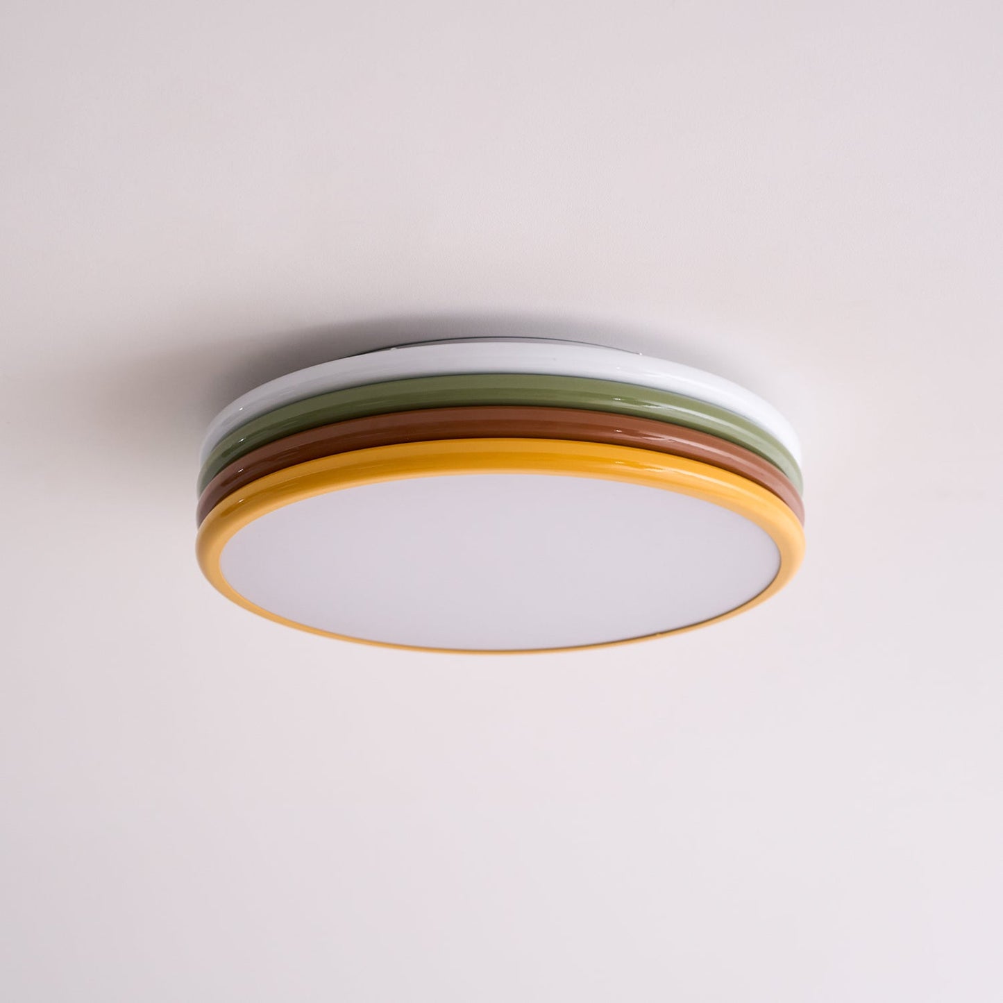 Color Stack Ceiling Lamp | Acrylic & Metal | White, Green, Red, Yellow